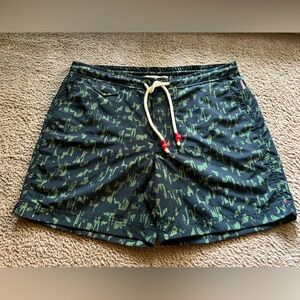 ORLEBAR BROWN Standard Lizard and Black Monach Standard Drawcord Swim Shorts 36